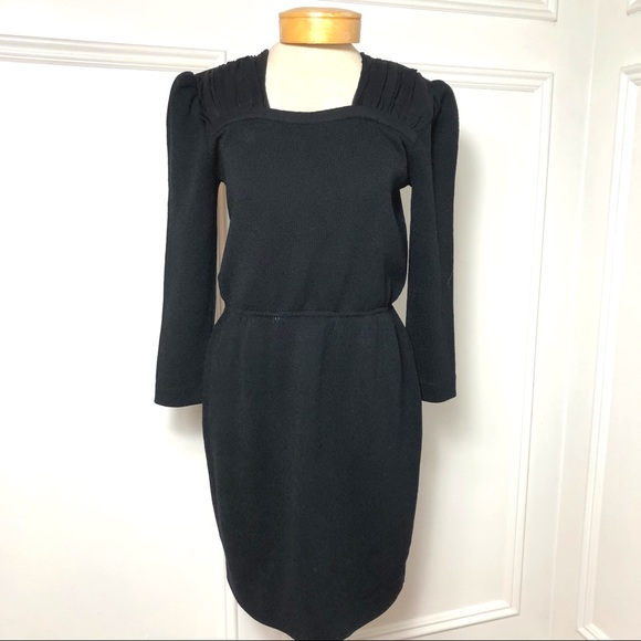 St. John Dresses & Skirts - St. John Evening Santana Knit Dress Illusion Neck